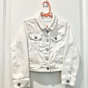 Cat & Jack Girls Jacket White Denim XS (4/5)